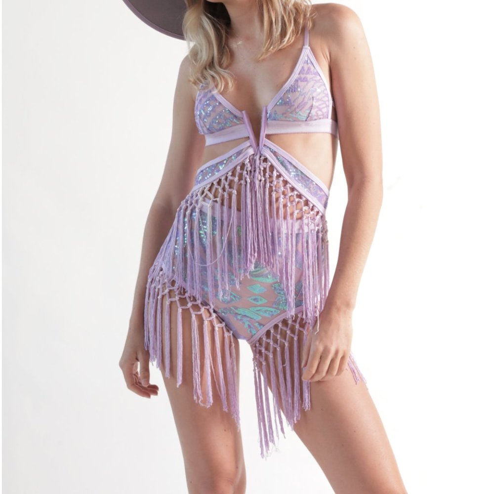 EastnWest Label Eries Undies and Athena Bra in Lavender